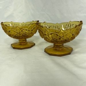VTG Kemple Glass candle holders
